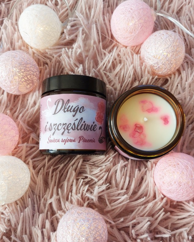 świeca sojowa piwonia