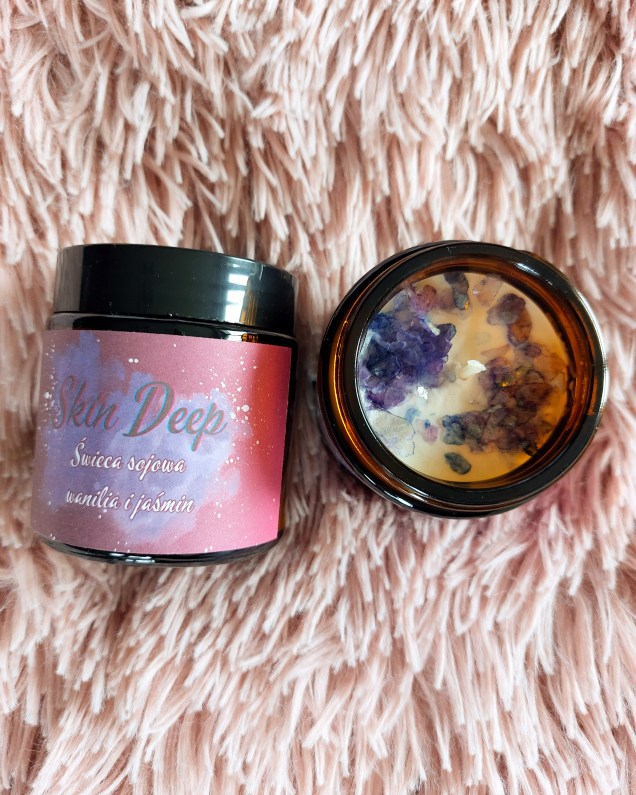 Zapachowa świeca sojowa wanilia i jaśmin